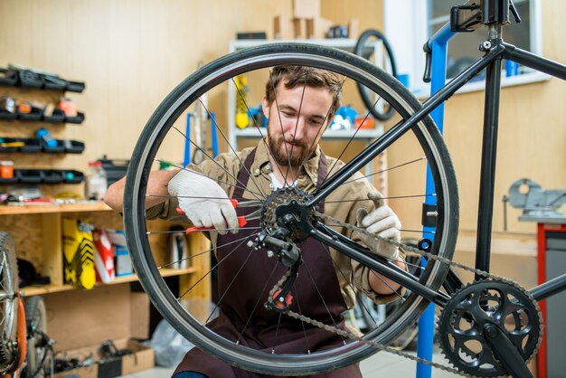 Ajuste de cadena de bicicleta