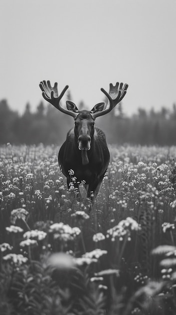 Foto gratuita alces en la naturaleza