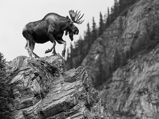 Foto gratuita alces en la naturaleza