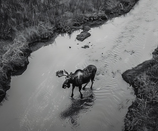 Foto gratuita alces en la naturaleza