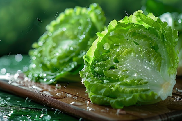 Alimentos crudos con gotas de agua en el estudio