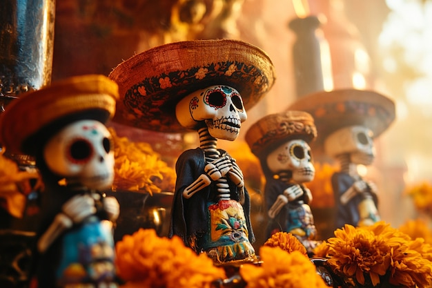 Altar para la celebración del día de los muertos