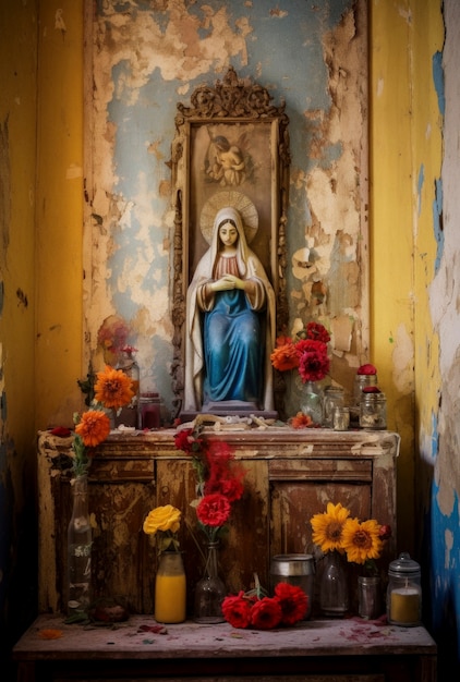 Altar mexicano del día de los muertos