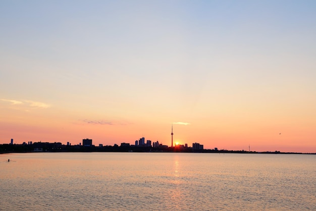 Foto gratuita amanecer de toronto