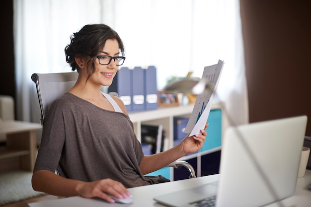 Ambiente de trabajo perfecto para ella