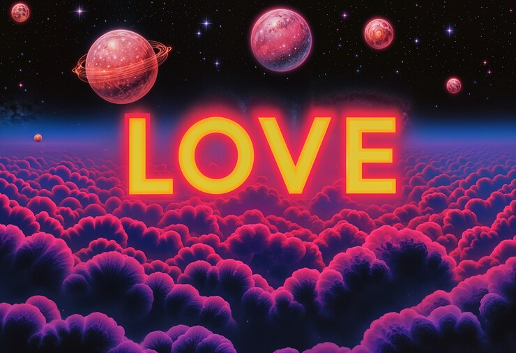Foto gratuito el amor cósmico
