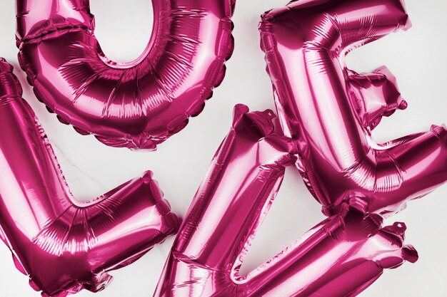 Amor globos de helio