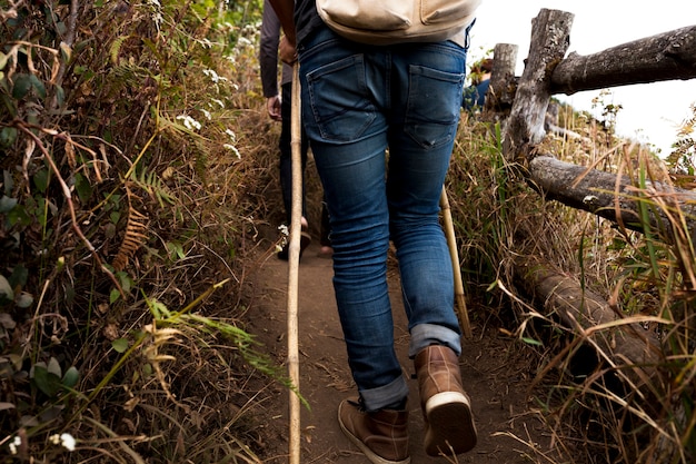 Andando por un sendero