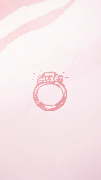 Foto gratuita anillo de bodas de diamantes vintage rosa