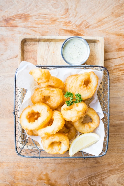 Anillos de calamares