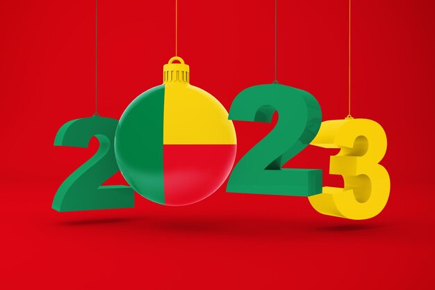 Foto gratuita año 2023 y ornamento de benín