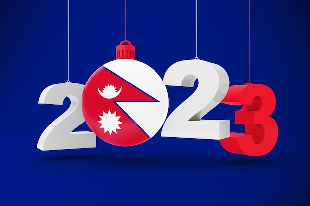 Foto gratuita año 2023 y ornamento de nepal