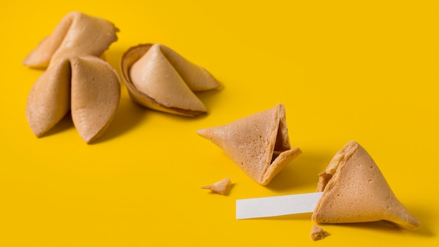 Año nuevo chino con galletas de la fortuna