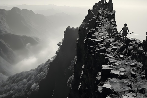 Foto gratuita antecedentes de los conquistadores de las montañas