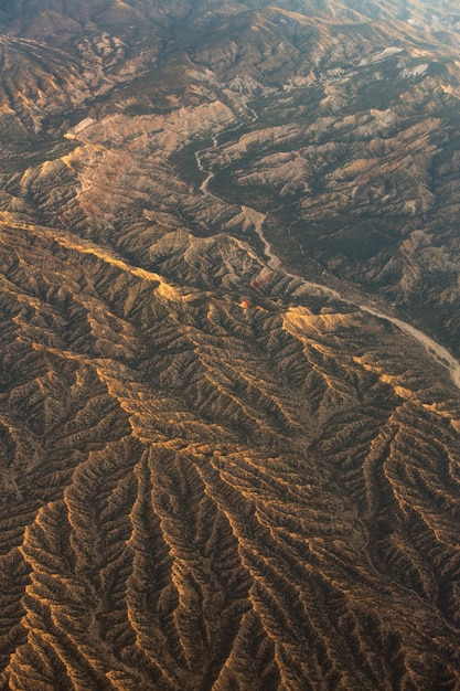 Foto gratuita antena de montañas