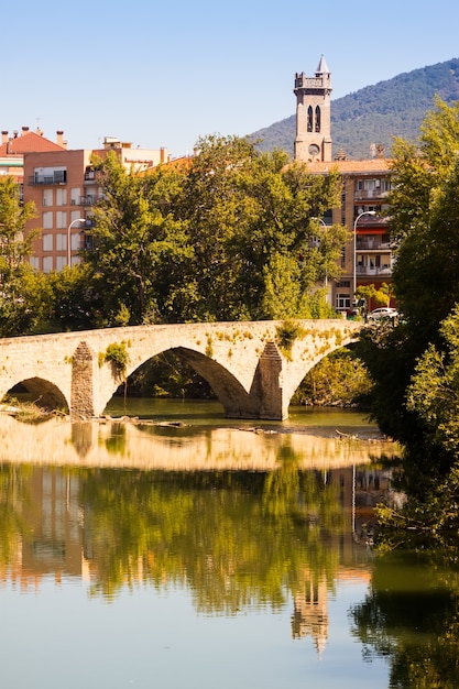 Antiguo puente sobre el río Arga. Pamplona, ​​Navarra