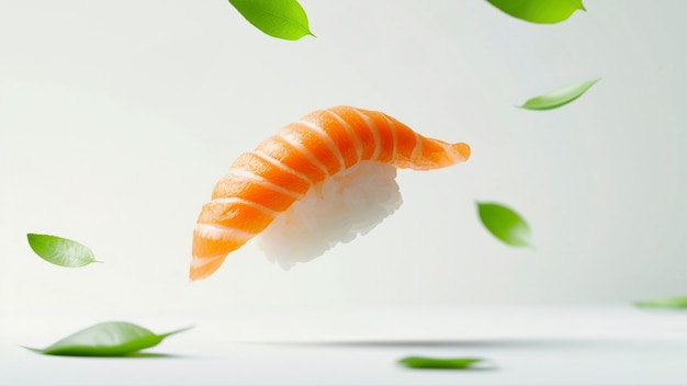 Foto gratuita anuncio de alimentos con sushi