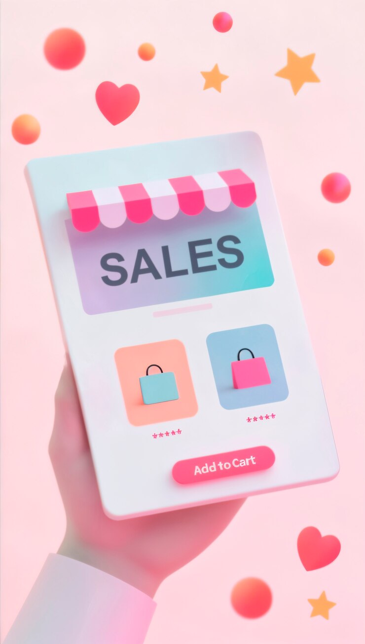 Foto gratuito aplicación de venta de compras en línea