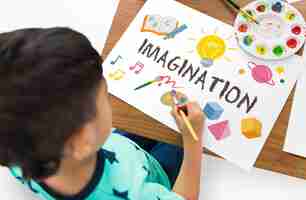 Foto gratuita aprendizaje divertido educación infantil imaginación