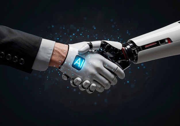 El apretón de manos entre humanos y IA: la asociación en el futuro