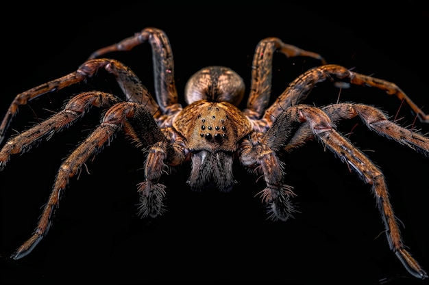 Foto gratuita araña en el entorno del estudio