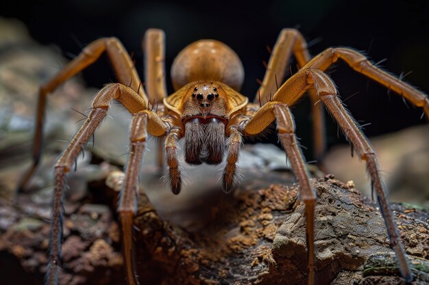 Araña realista en la naturaleza