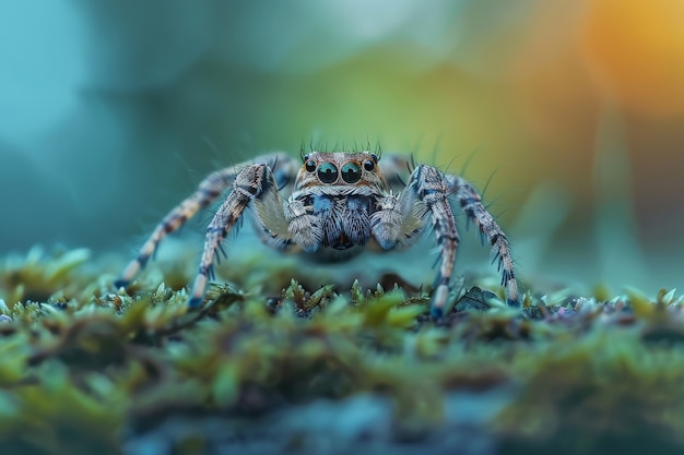 Foto gratuita araña realista en la naturaleza