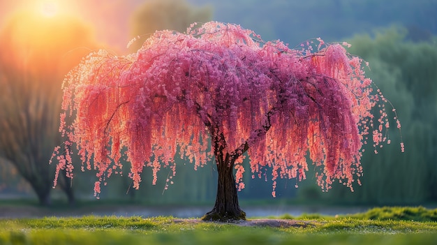 Foto gratuita Árbol fotorrealista con ramas y tronco al aire libre en la naturaleza