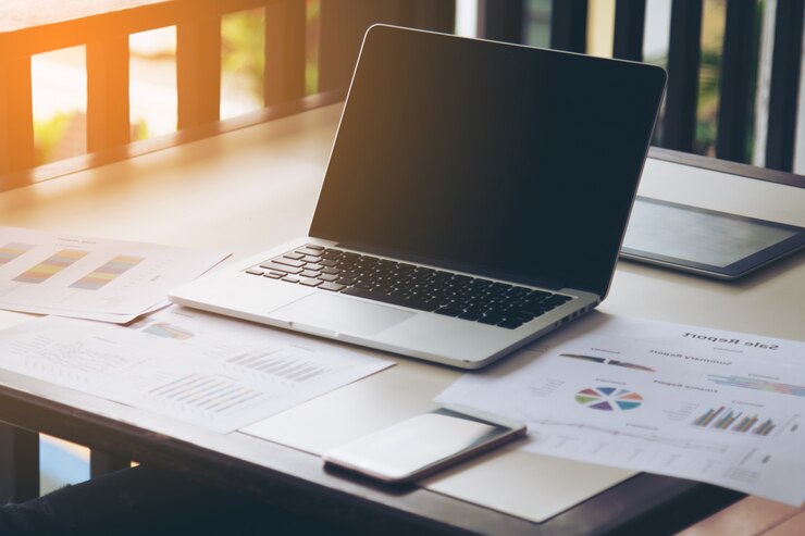 Foto gratuito área de trabajo comercial