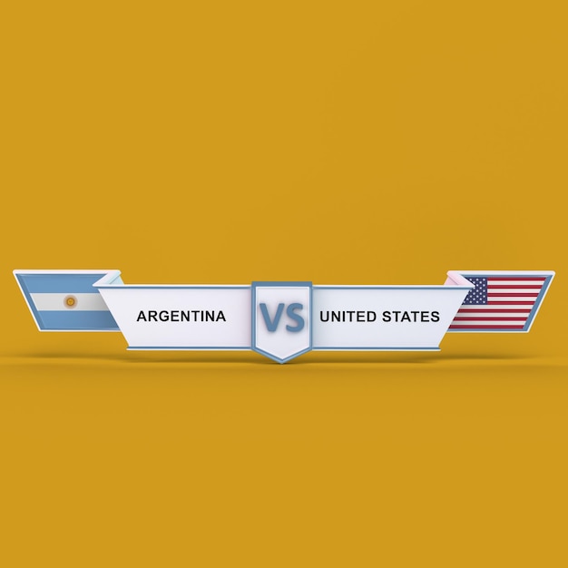 Foto gratuita argentina vs estados unidos