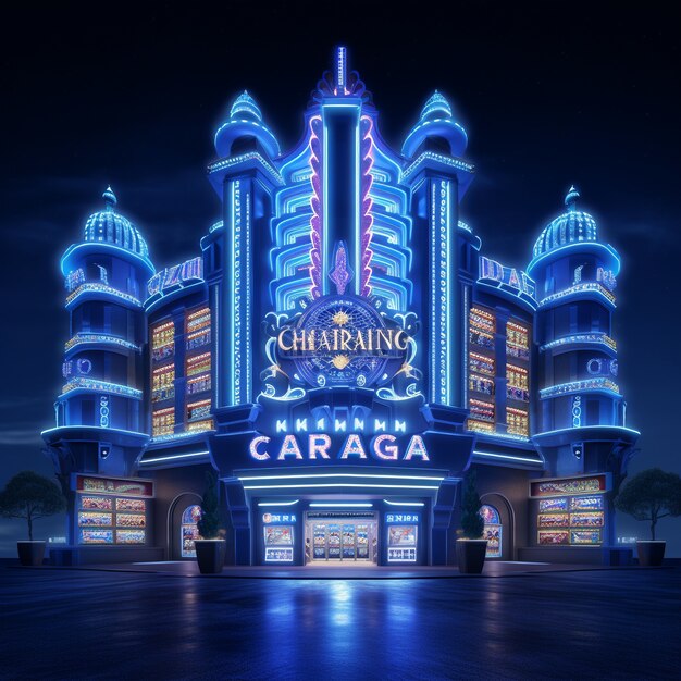 Arquitectura de casino futurista
