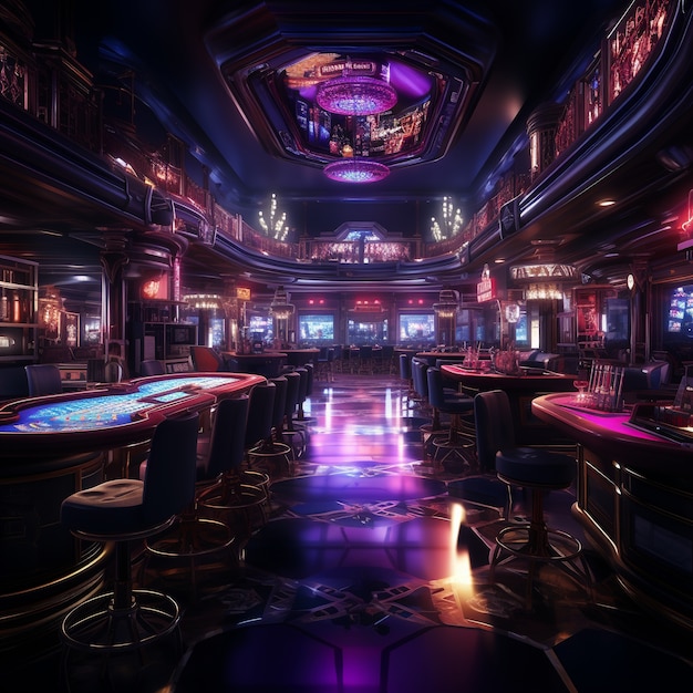 Arquitectura de casino futurista