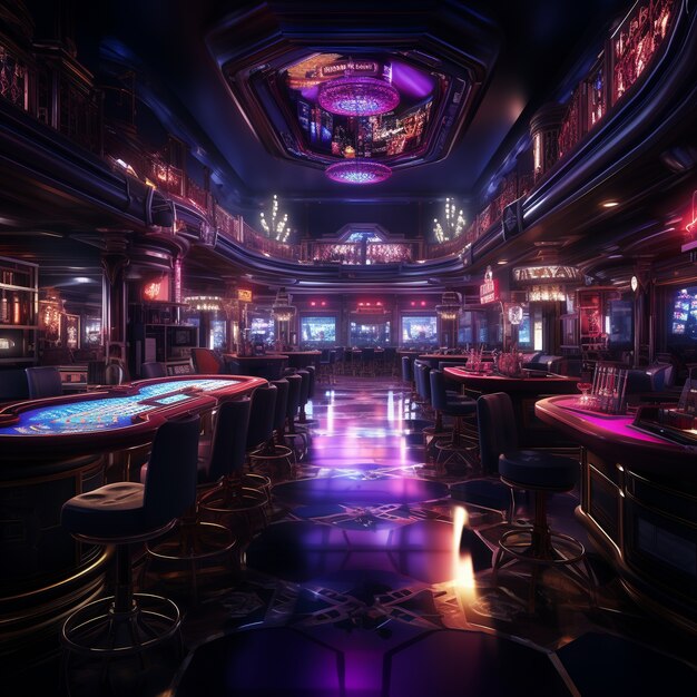 Arquitectura de casino futurista