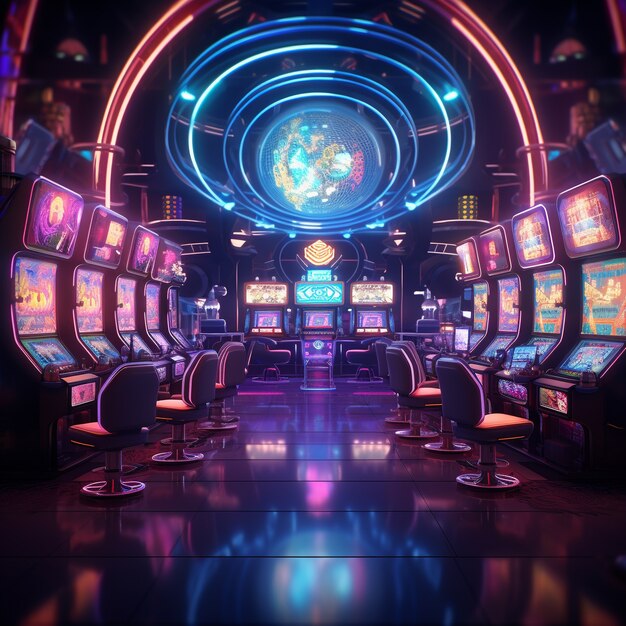 Arquitectura de casino futurista