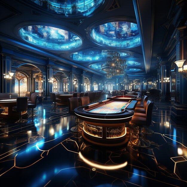 Arquitectura de casino futurista