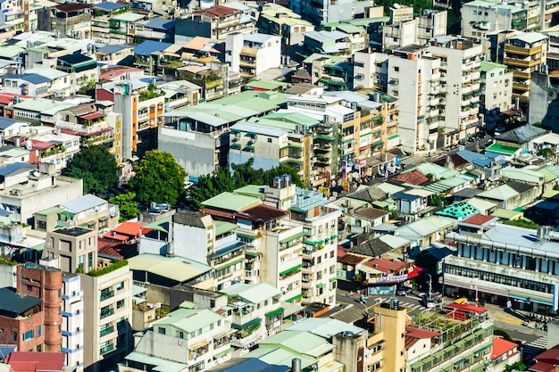 Foto gratuita arquitectura exterior del edificio en la ciudad de taipei en taiwán