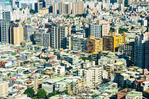 Foto gratuita arquitectura exterior del edificio en la ciudad de taipei en taiwán