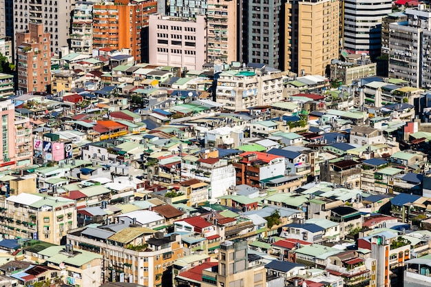 Arquitectura exterior del edificio en la ciudad de Taipei en Taiwán