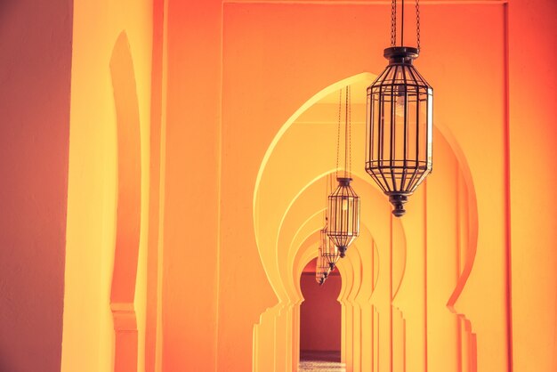 arquitectura lámpara de Marruecos