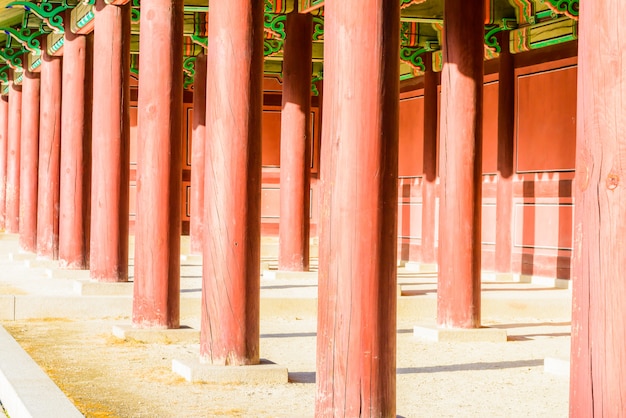 Foto gratuita arquitectura en el palacio changdeokgung en la ciudad de seúl en corea