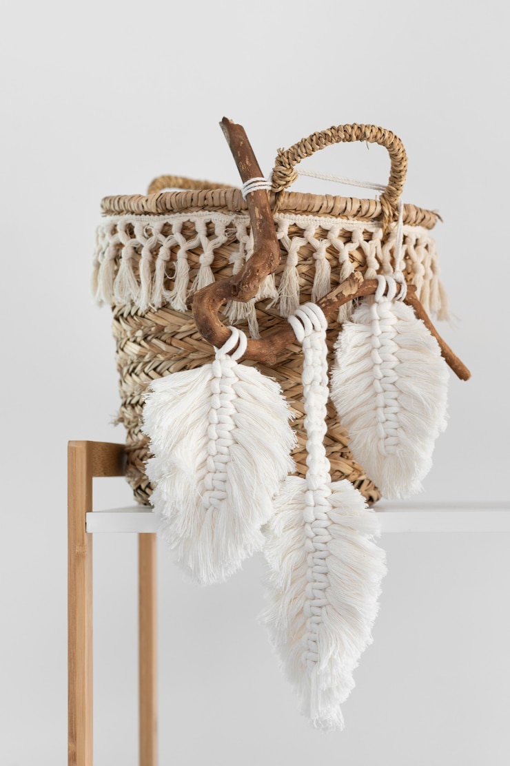 Photo Gratis arrangement of macrame handmade object