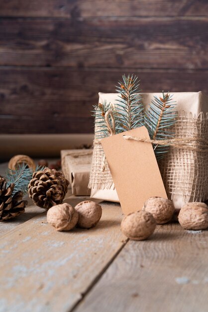 Arreglo con caja y sabrosas nueces