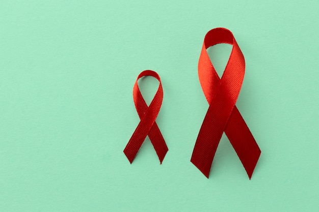 Foto gratuita arreglo del concepto del día mundial del sida