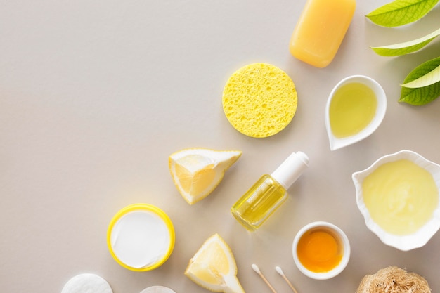 Arreglo de cosmética natural citrus spa