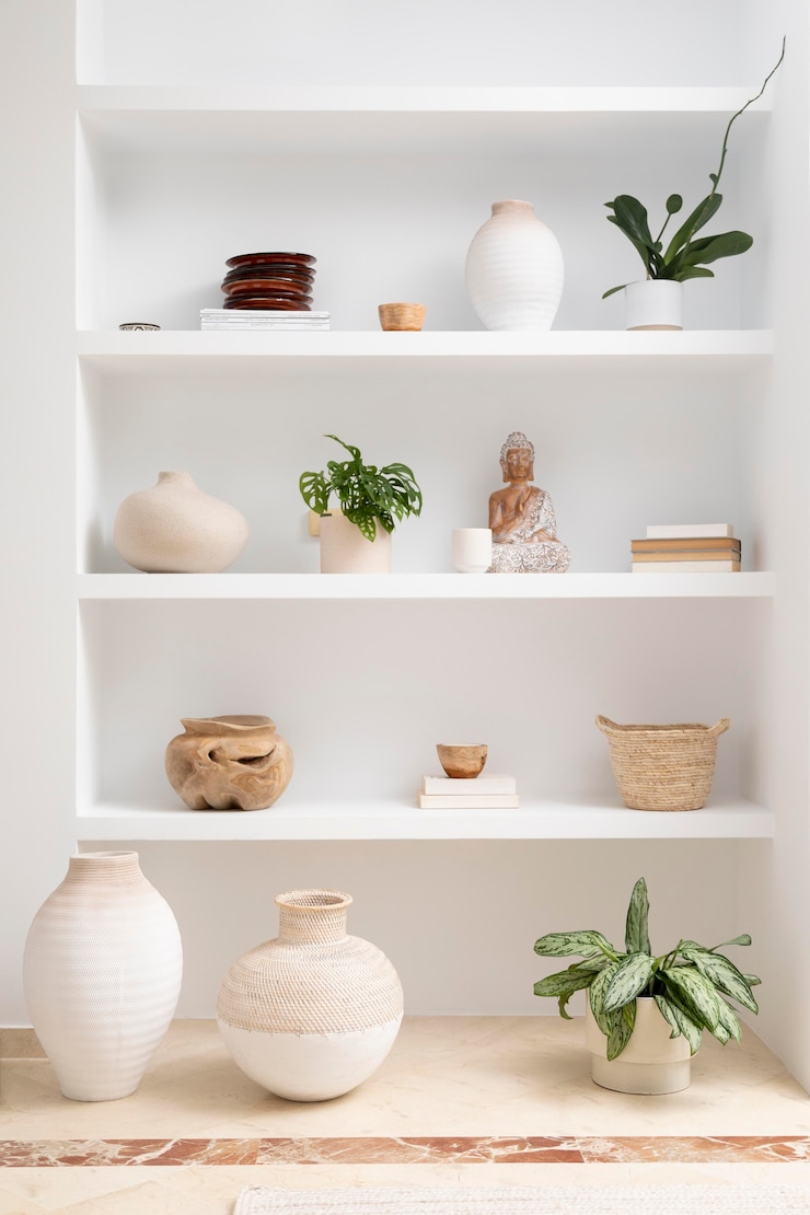 Foto gratuito arreglo creativo de práctica de fengshui