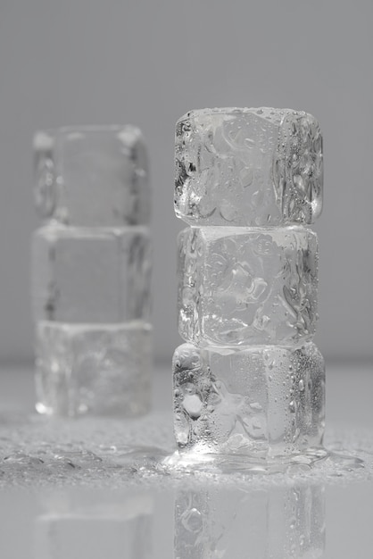 Arreglo de cubitos de hielo Bodegón