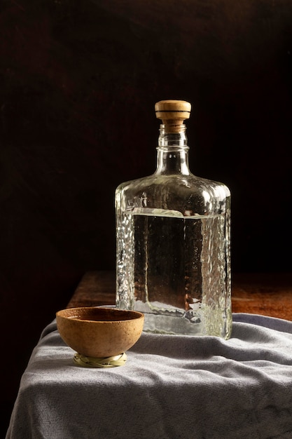 Arreglo de deliciosa bebida de mezcal