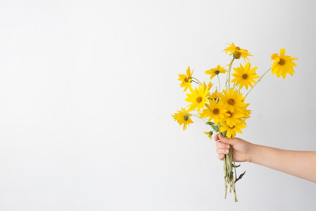 Arreglo del día de la paz de naturaleza muerta con flor