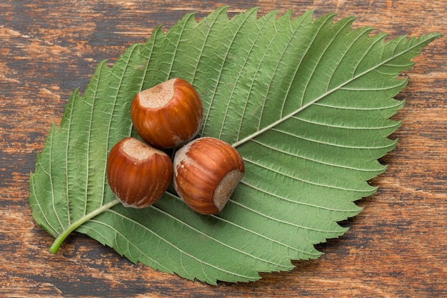 Arreglo de nueces con espacio de copia