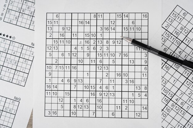 Arreglo de la página del juego Sudoku